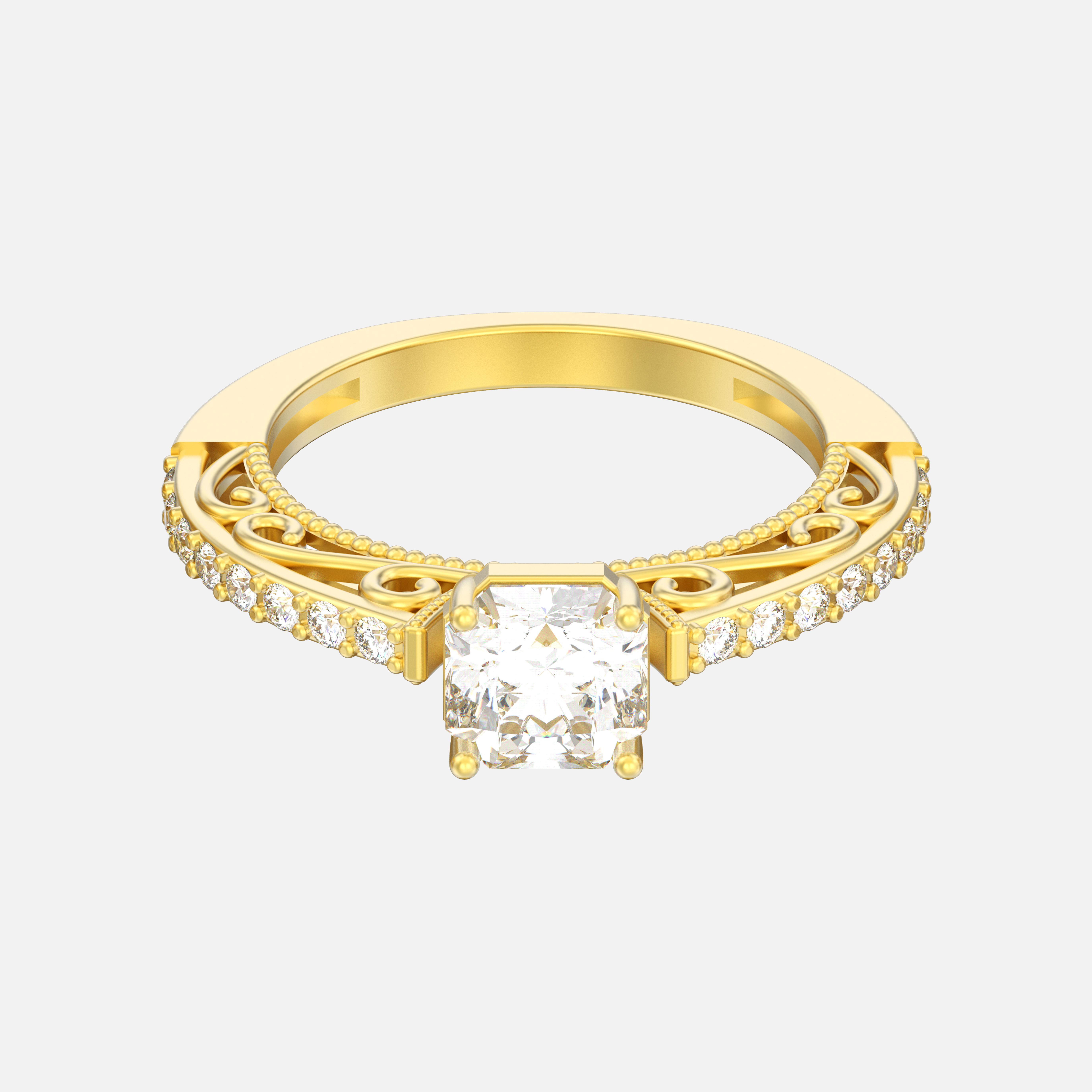 14K Gold 9" Diamond Ankle Bracelet